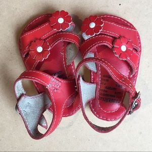 Vintage red sandals